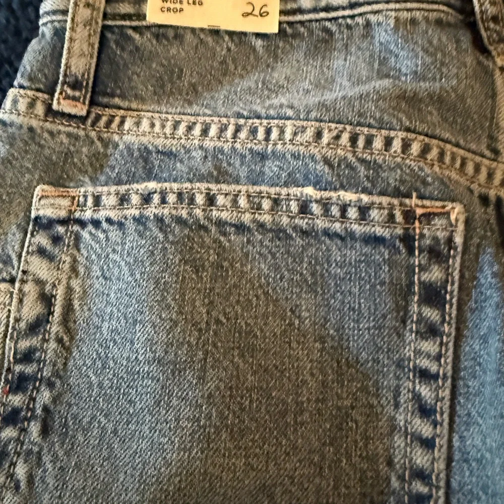 We The Free  Wide Leg ripple cropped Jeans. New with plastic tag. - Picture 5 of 7